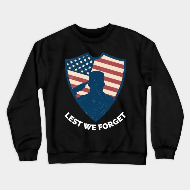 Veterans day, freedom, is not free, lets not forget, lest we forget, millitary, us army, soldier, proud veteran, veteran dad, thank you for your service Crewneck Sweatshirt by Famgift